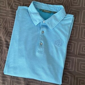 Bobby Jones 100%Cotton Blue Short Sleeve Golf Polo Shirt Size XL